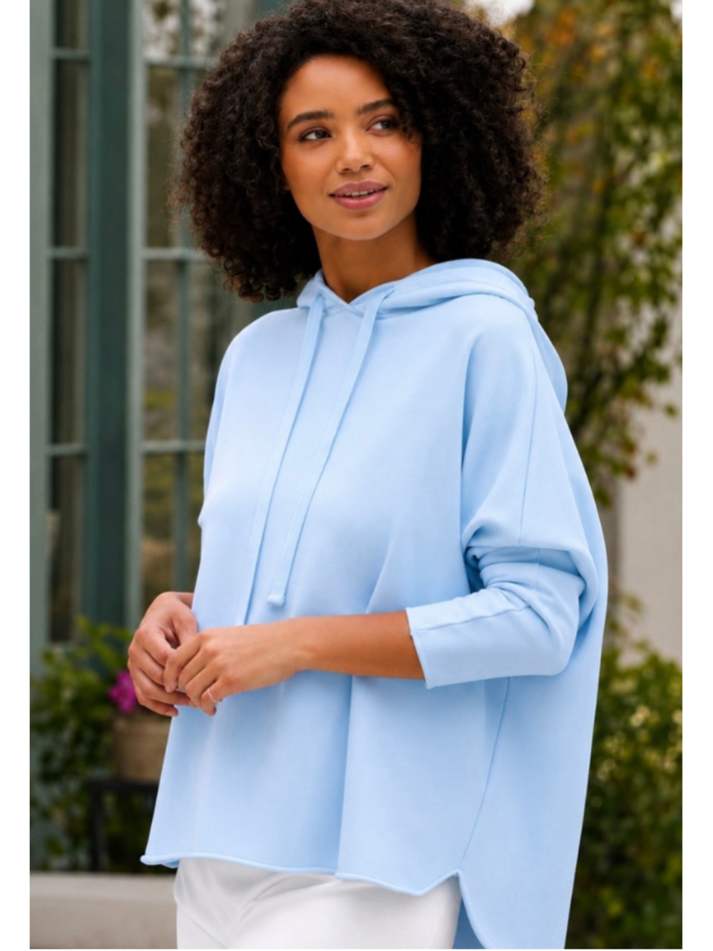 Frank & Eileen Kane Hoodie in Light Blue L New